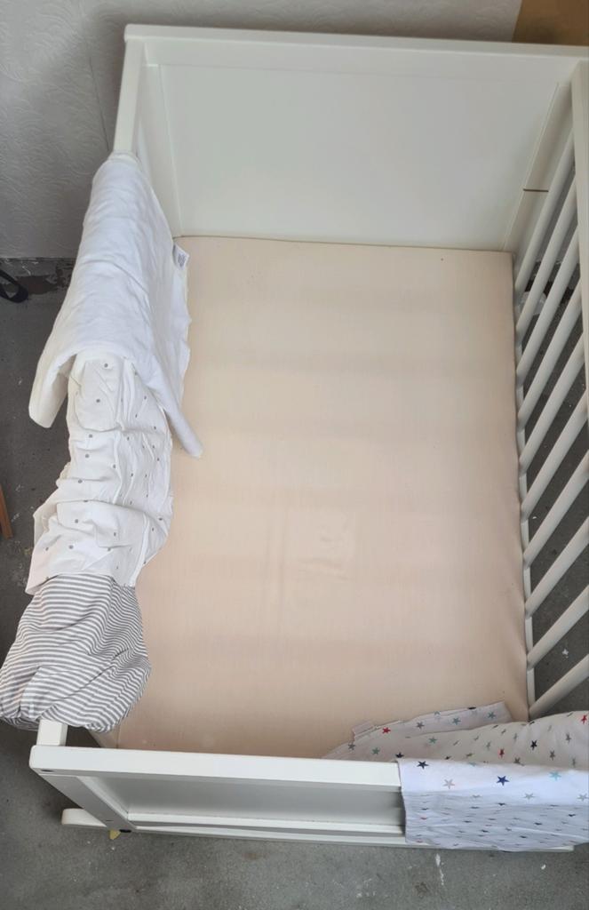 SOLGUL wiegje IKEA, Ophalen, Zo goed als nieuw, Minder dan 140 cm, Matras