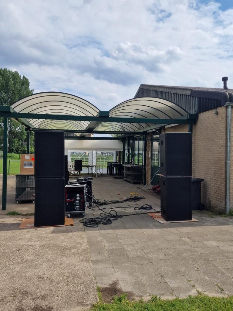 EAW 850 set + amprack en kabels plug and play, Overige typen, Zo goed als nieuw, 120 watt of meer, Ophalen