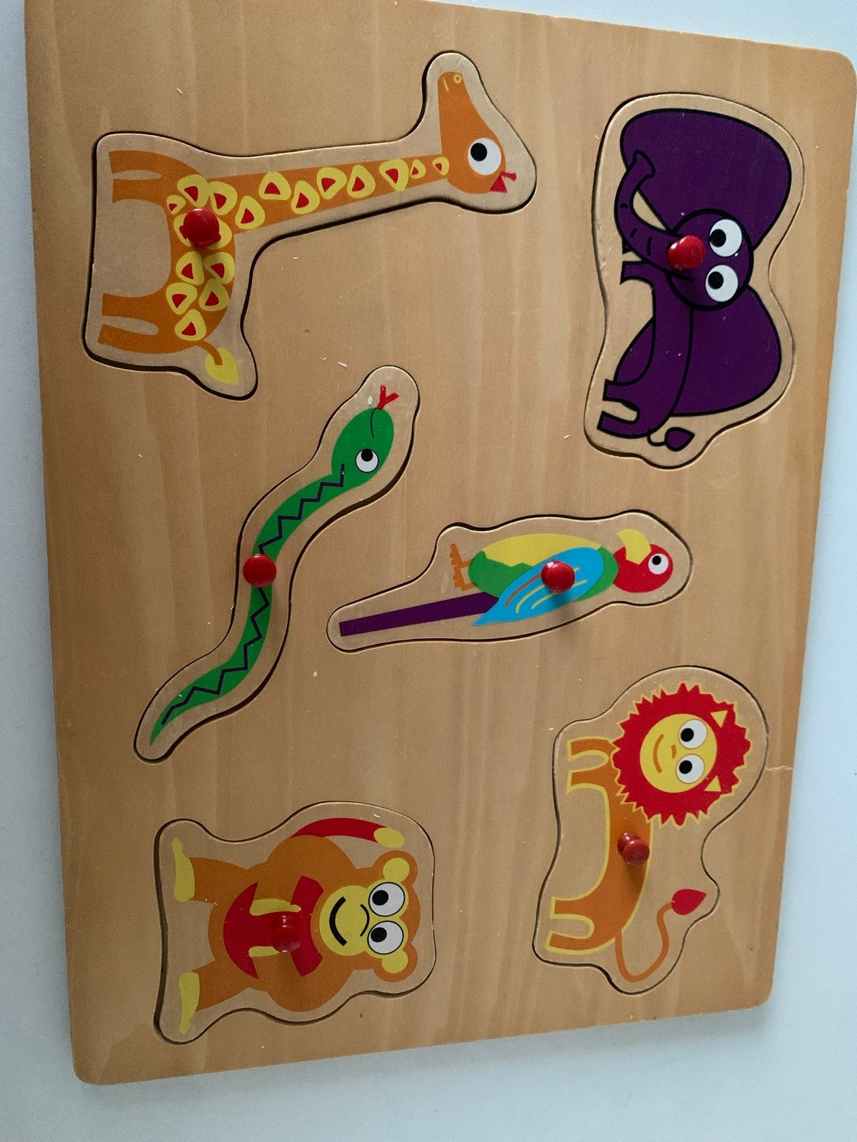 Houten puzzels voor kinderen (6 stuks), ook per stuk, 2 tot 4 jaar, Gebruikt, Ophalen of Verzenden, Van hout
