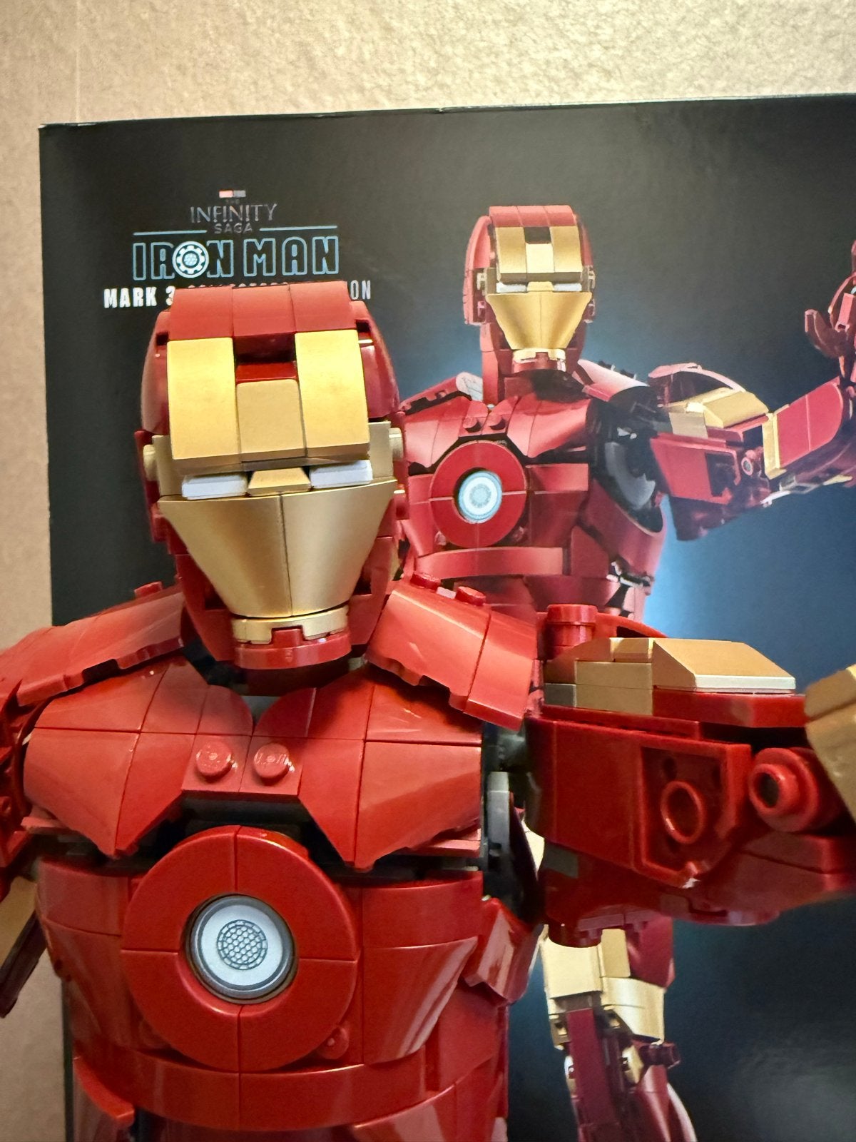 LEGO Marvel Iron Man Mark 3 Collectible Figuur 76344, Ophalen of Verzenden, Zo goed als nieuw