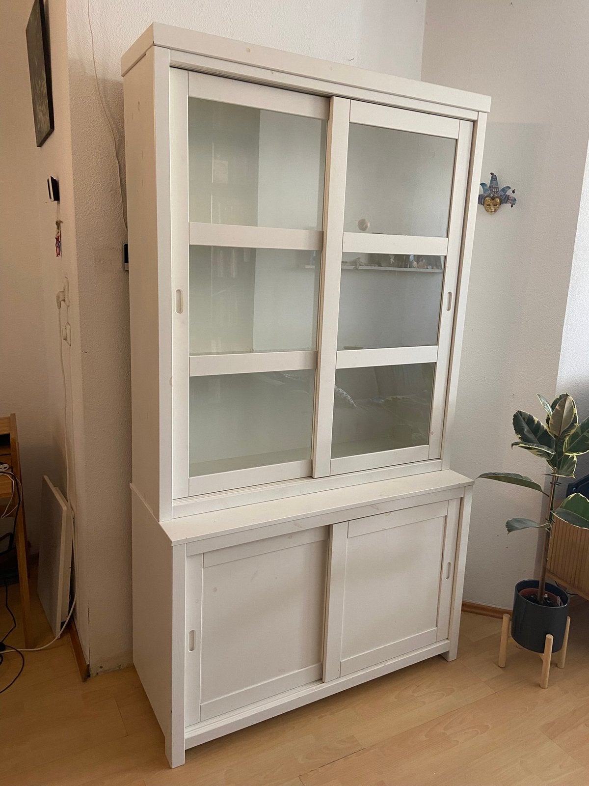 Buffetkast van Woood, model Wessel, whitewashed, Huis en Inrichting, Kasten | Buffetkasten, Ophalen, 100 tot 150 cm, 200 cm of meer