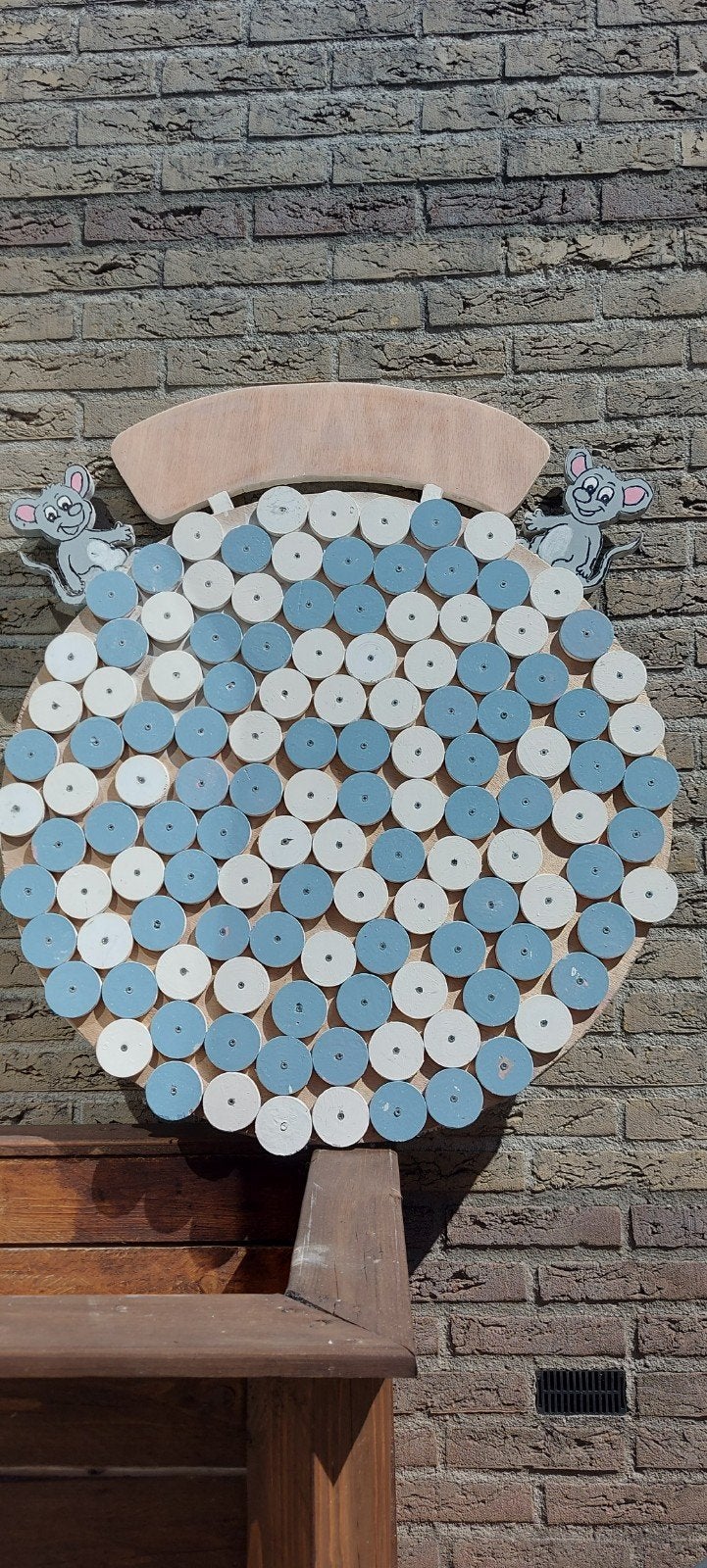 Houten geboortebord, Ophalen, Gebruikt