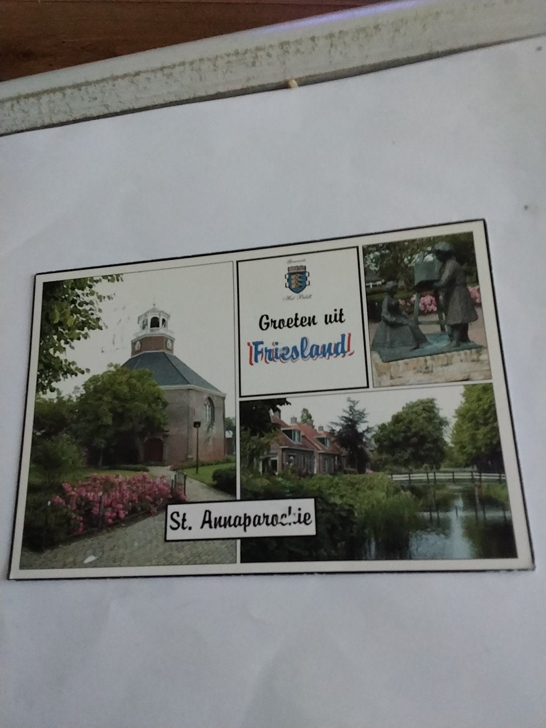 Ansichtkaart Groeten uit Friesland - St. Annaparochie, Ophalen of Verzenden, 1980 tot heden, Gelopen, Friesland