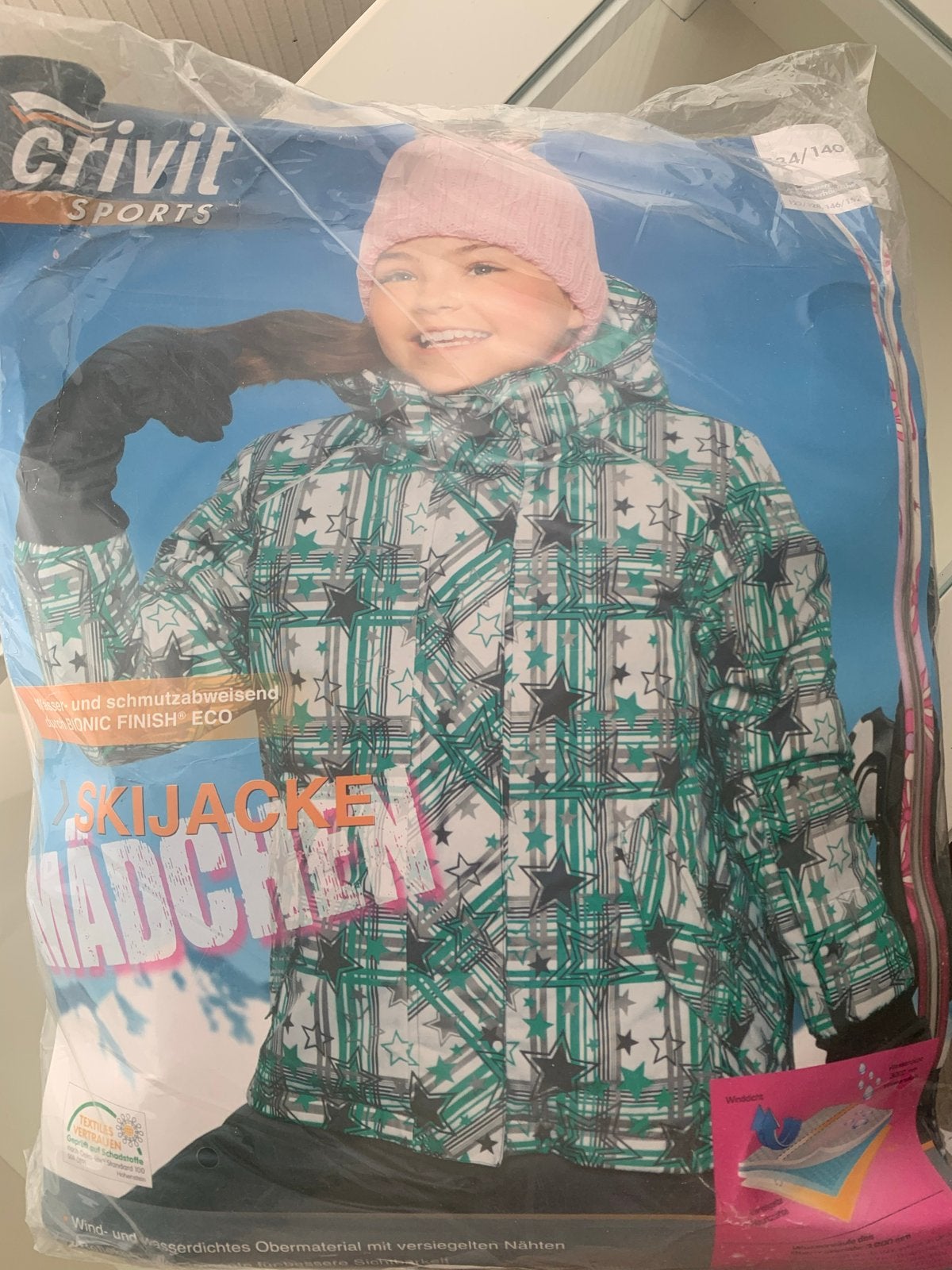 Nieuw in verpakking Crivit Ski-jas - Maat 122/128, Ophalen of Verzenden, Nieuw