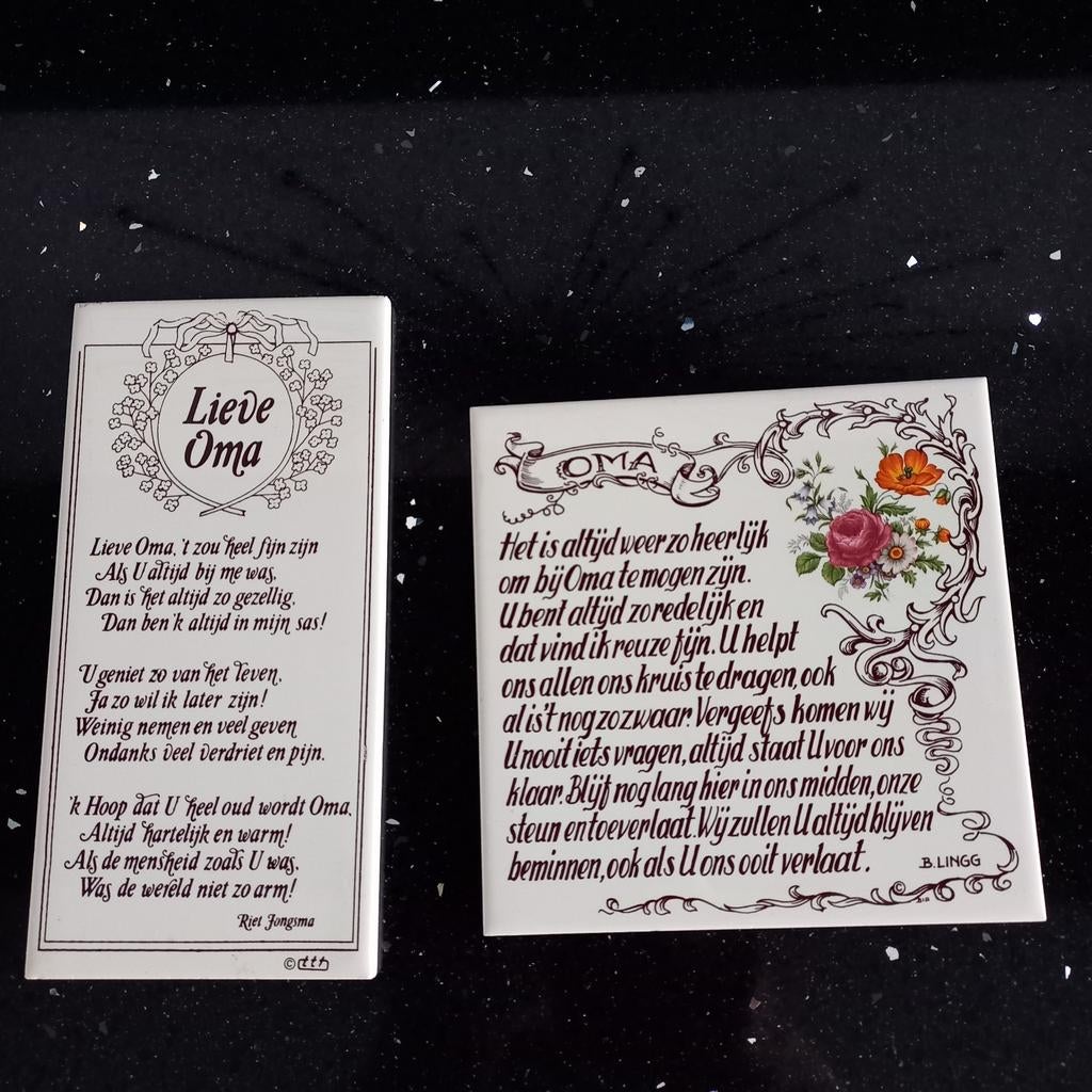 Twee leuke tekst bordjes voor Oma koopje nu samen, Ophalen of Verzenden, Zo goed als nieuw