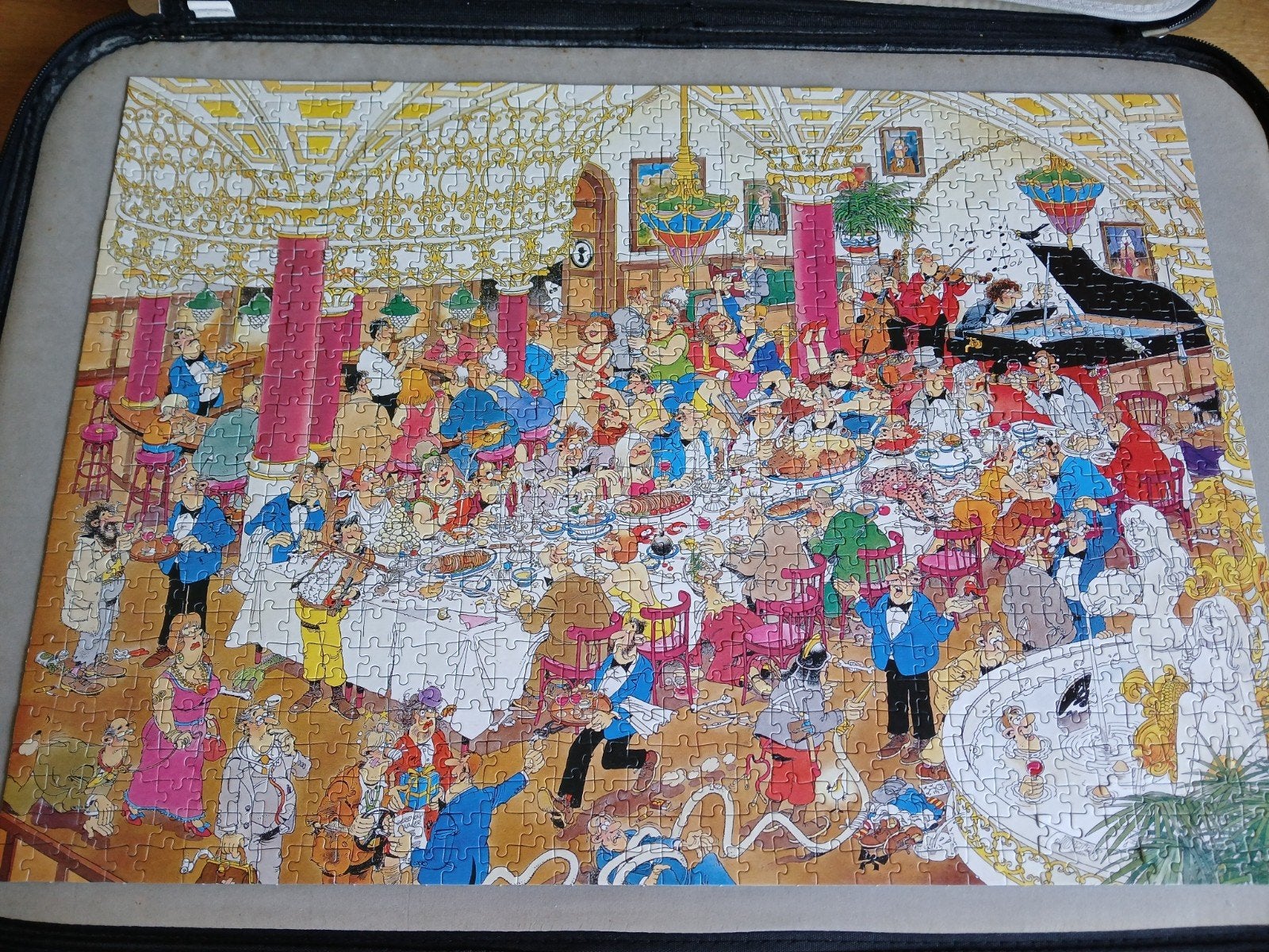 Jan van Haasteren De Bruiloft Legpuzzel 1000 stukjes, Ophalen of Verzenden, 500 t/m 1500 stukjes, Gebruikt, Legpuzzel
