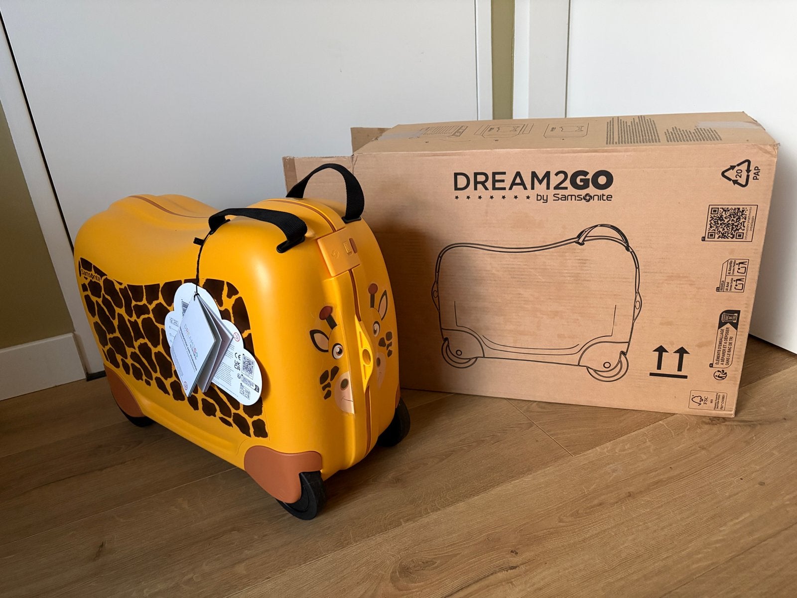 Samsonite Dream2Go Kinderkoffer Giraffe - Nieuw, 40 tot 60 cm, 20 tot 30 cm, Geel, Nieuw