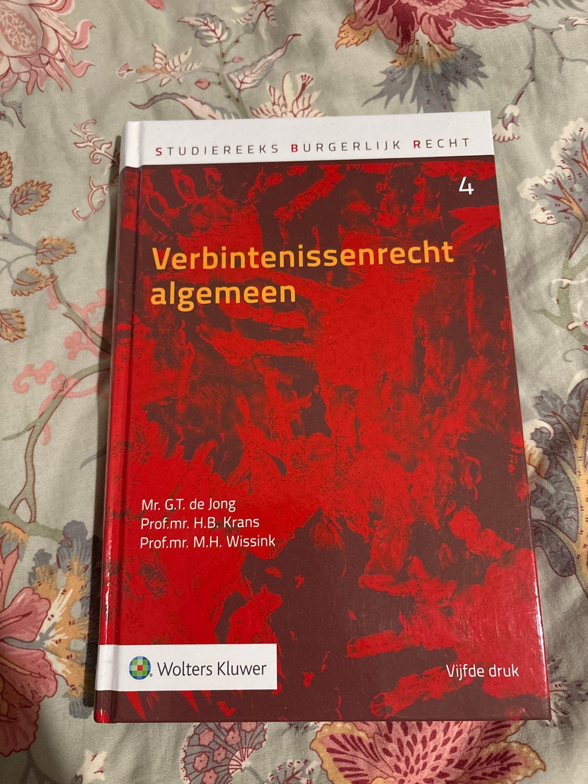 Verbintenissenrecht algemeen - Mr. G.T. de Jong e.a., Ophalen of Verzenden, Gamma, Zo goed als nieuw, HBO