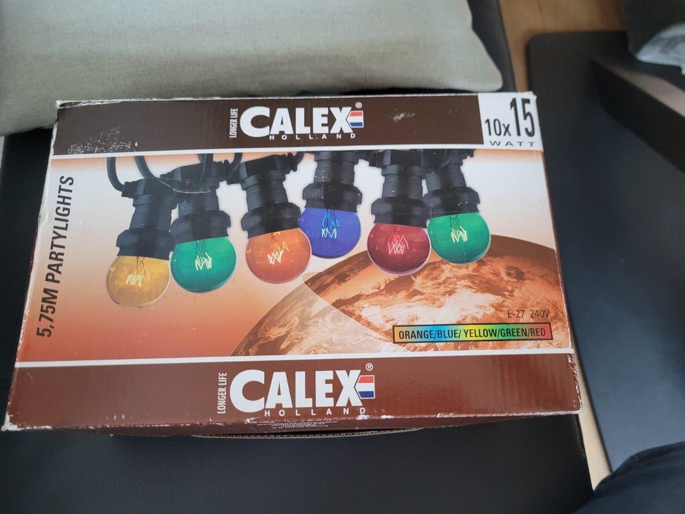 prikkabel ,feestverlichting 5,75m - 10 lampen, Tuin en Terras, Kunststof, Gebruikt, Overige typen, Ophalen of Verzenden