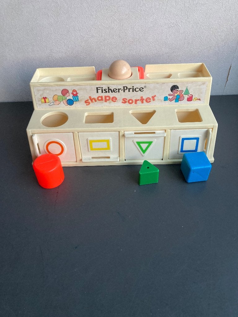 Fisher Price Shape sorter set 412, vintage, vormenspel, Ophalen of Verzenden, Gebruikt, Speelset