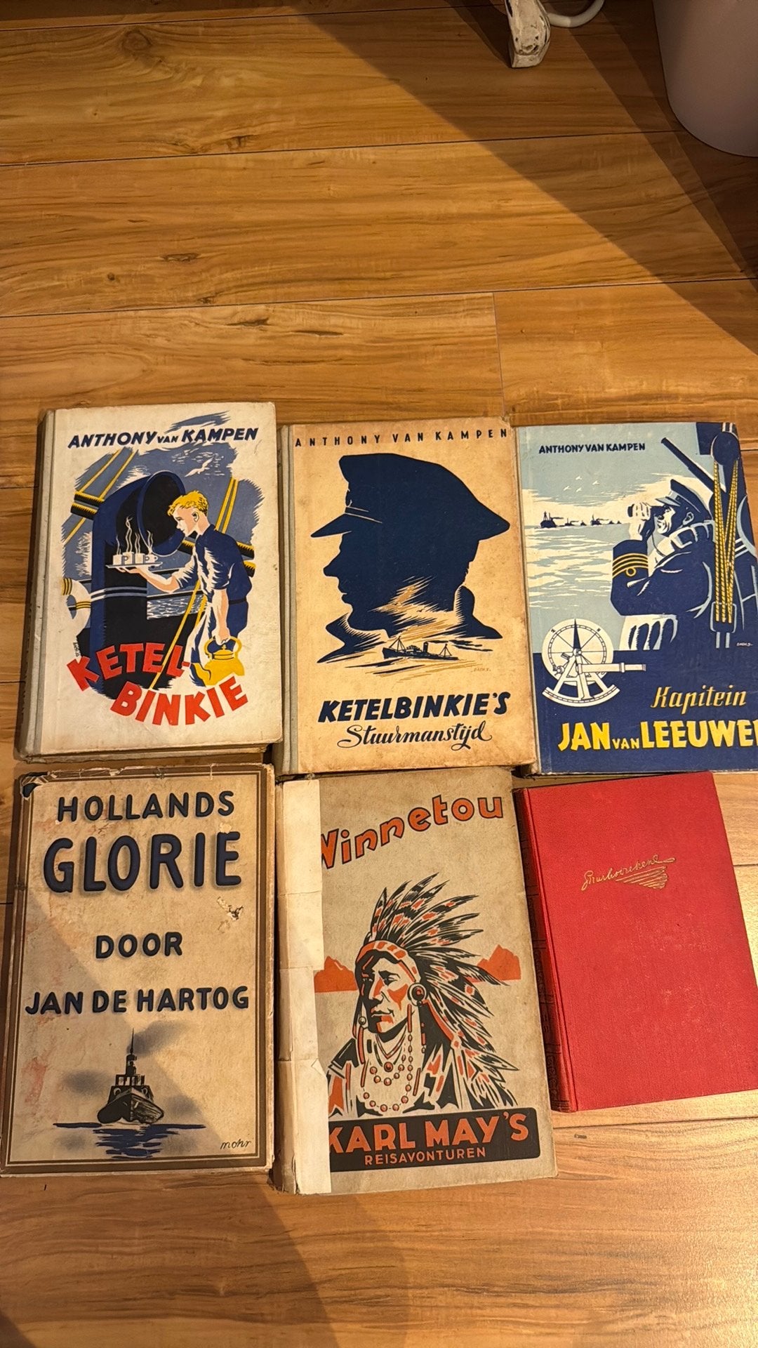 Mooie partij van 6 oude boeken – jaren 30/40, Antiek en Kunst, Ophalen