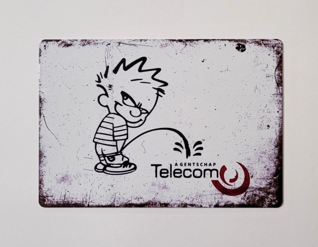 Agentschap telecom etherpiraten reclamebord van metaal deco, Info@deconoord.nl, Deco Noord, Nieuw, Ophalen of Verzenden