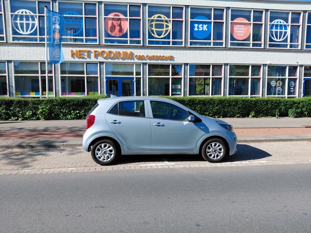 Kia Picanto 1.0 Cvvt 67pk 5-zits 2018 Blauw, Stof, Zwart, Origineel Nederlands, Handgeschakeld