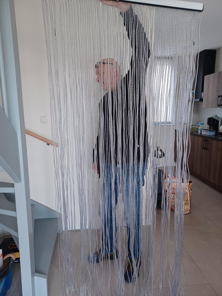 Deur vliegengordijn, Doe-het-zelf en Verbouw, Deuren en Horren, Ophalen, Kunststof, 80 tot 100 cm, 215 cm of meer
