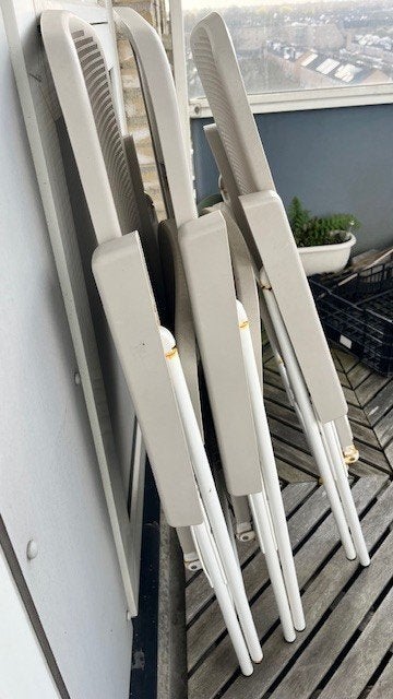 4 Garden/Balcony Outside chairs, Ophalen of Verzenden