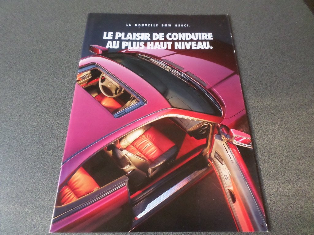 BMW 850Ci Brochure, Ophalen of Verzenden, Zo goed als nieuw, BMW