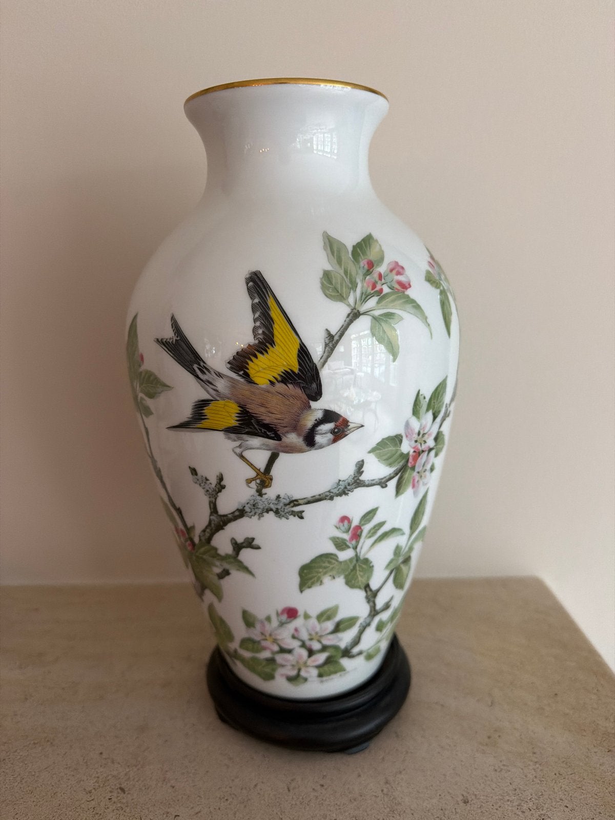 Franklin Porcelain Woodland Bird Vaas - Limited Edition, Ophalen of Verzenden