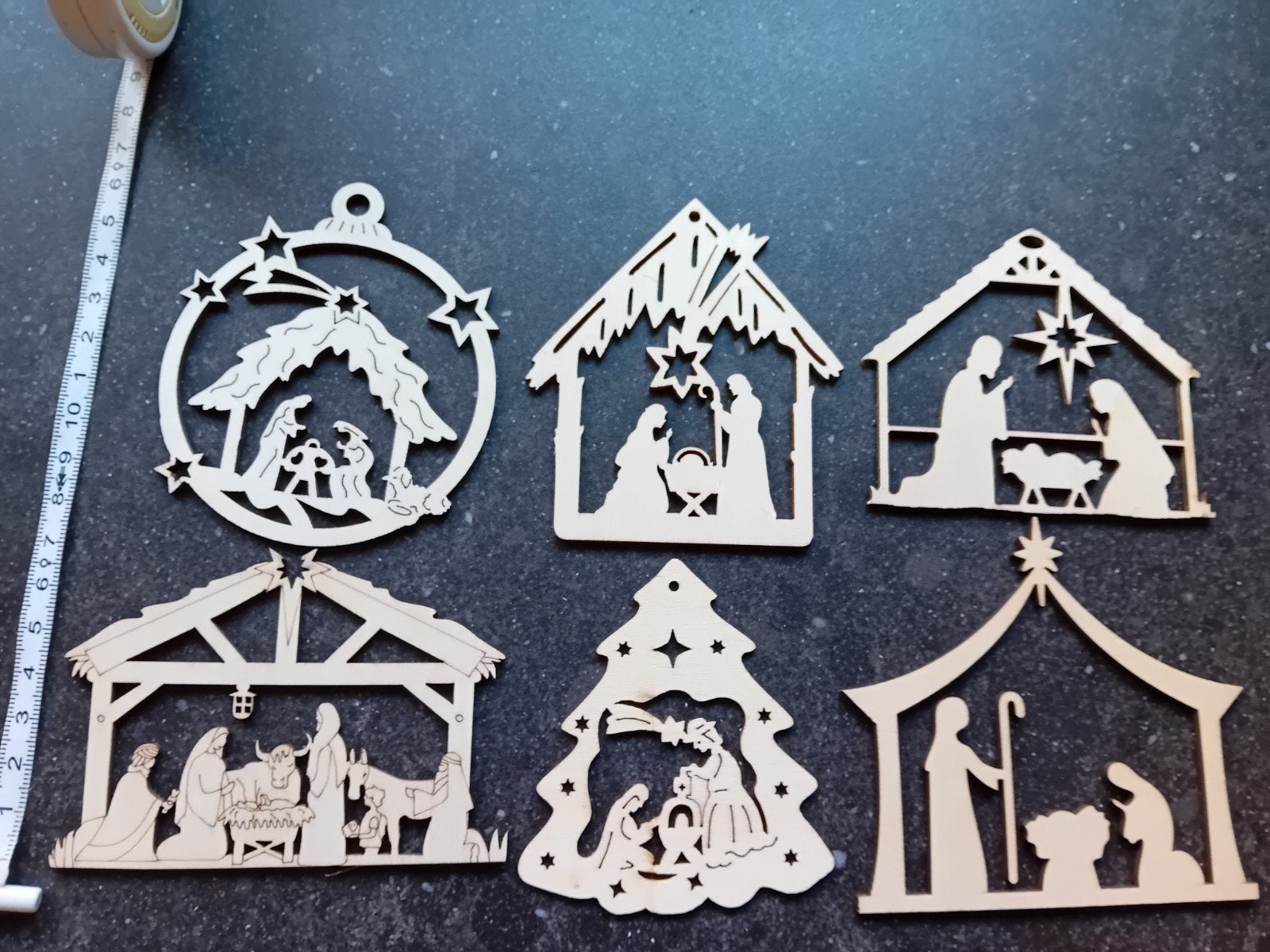 Leuke houten mini kerststalletjes, Diversen, Kerst, Ophalen