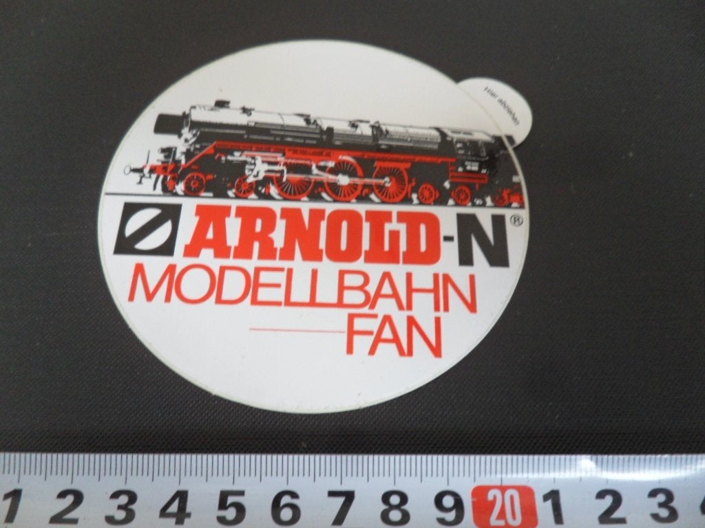 sticker ARNOLD - N Modellbahn Fan  trein modeltreinen, Ophalen, Zo goed als nieuw