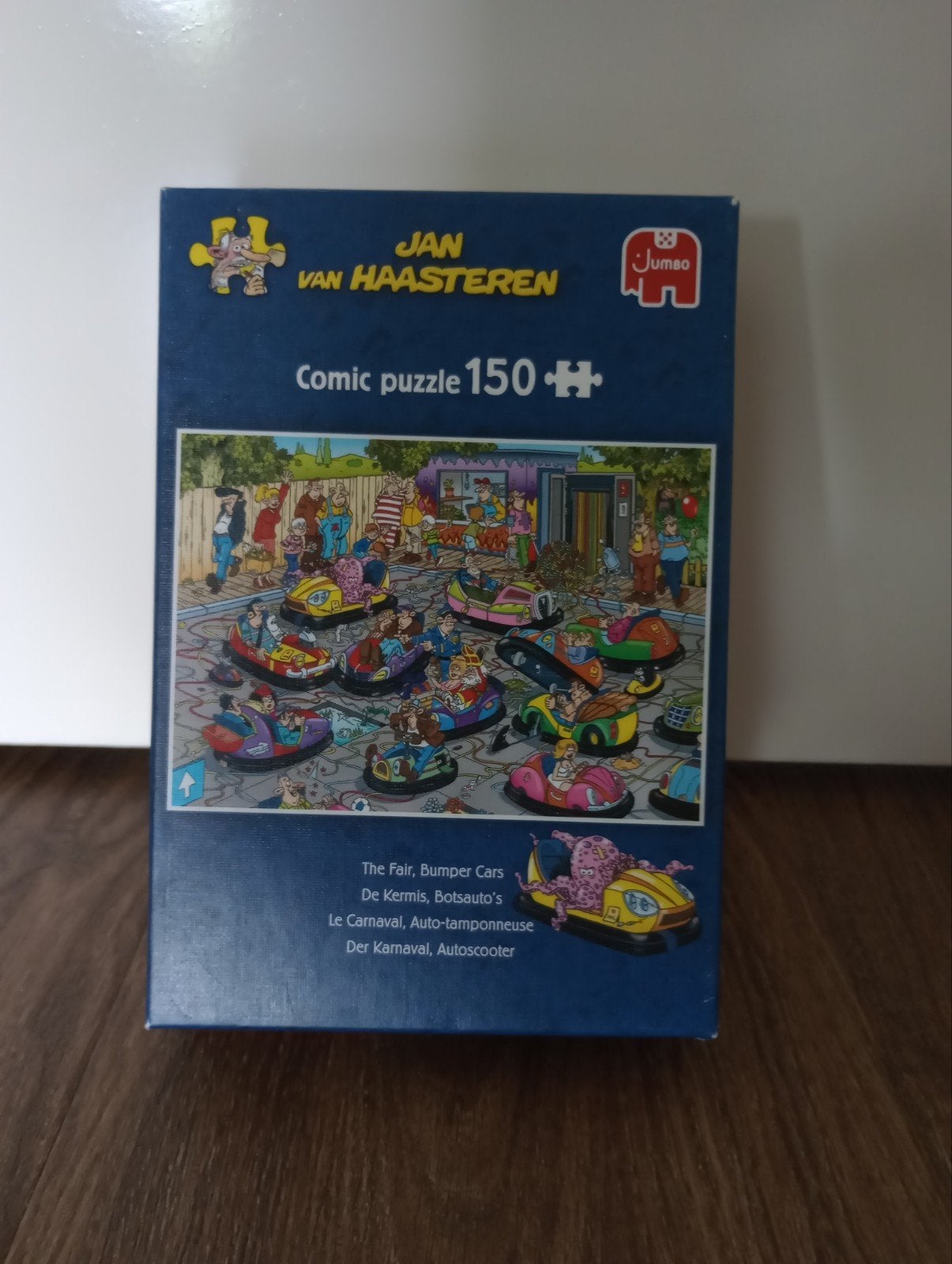 Jan van Haasteren puzzel 150 stukjes - Kermis botsauto's, Ophalen of Verzenden, Minder dan 500 stukjes, Zo goed als nieuw, Legpuzzel