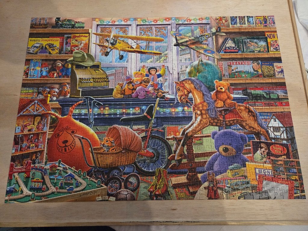 Falcon: Tony's Toy Shoppe, 1000 stukjes, Ophalen, 500 t/m 1500 stukjes, Zo goed als nieuw, Legpuzzel