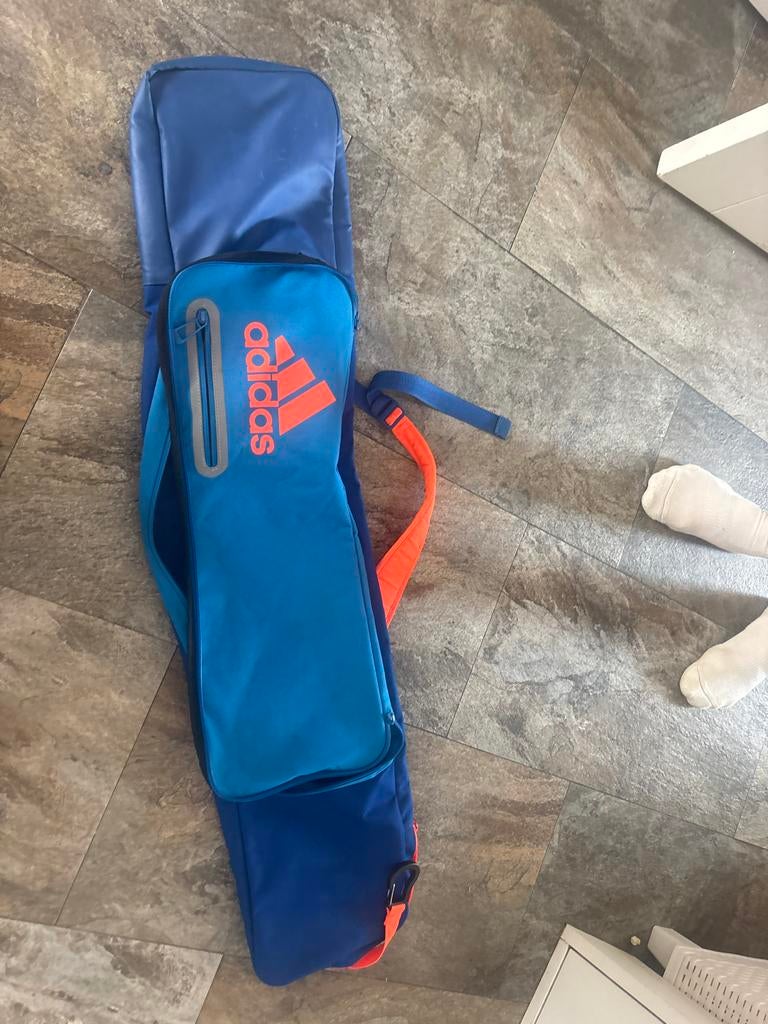 Adidas Hockeytas - Blauw/Oranje Sticktas, Ophalen of Verzenden, Gebruikt, Tas