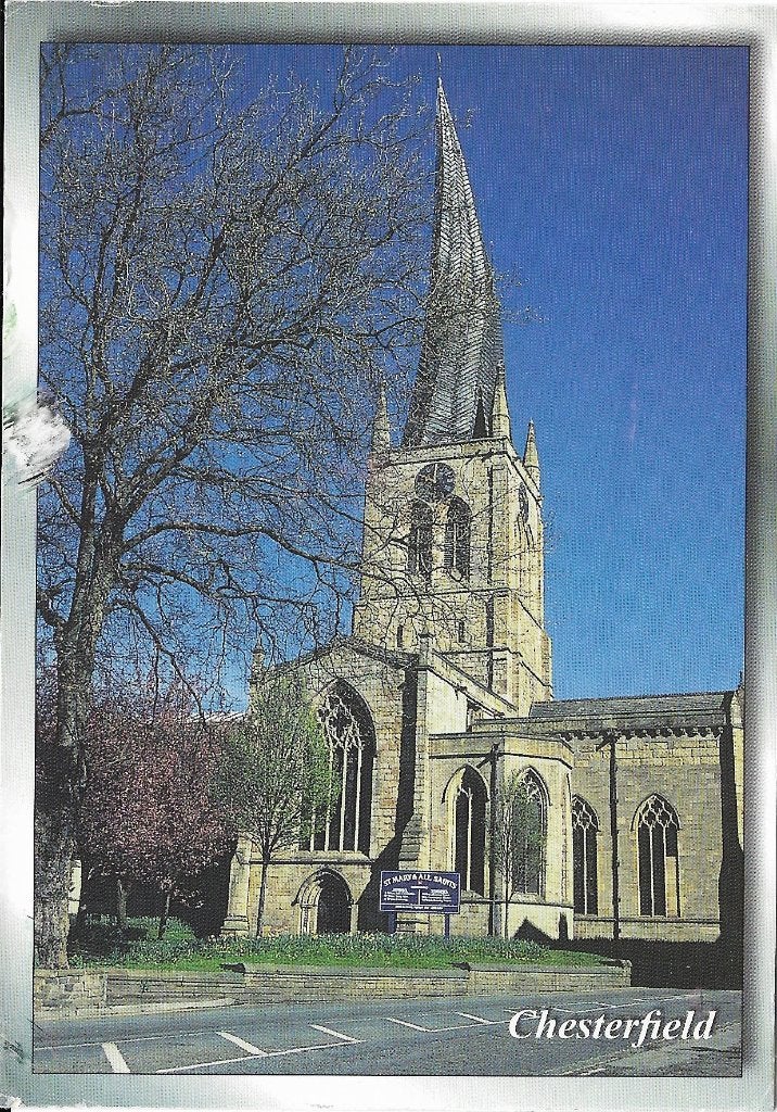 Ansichtkaart  Chesterfield (Eng)	St Mary & All Saints Church, Verzenden, 1980 tot heden, Gelopen, Engeland