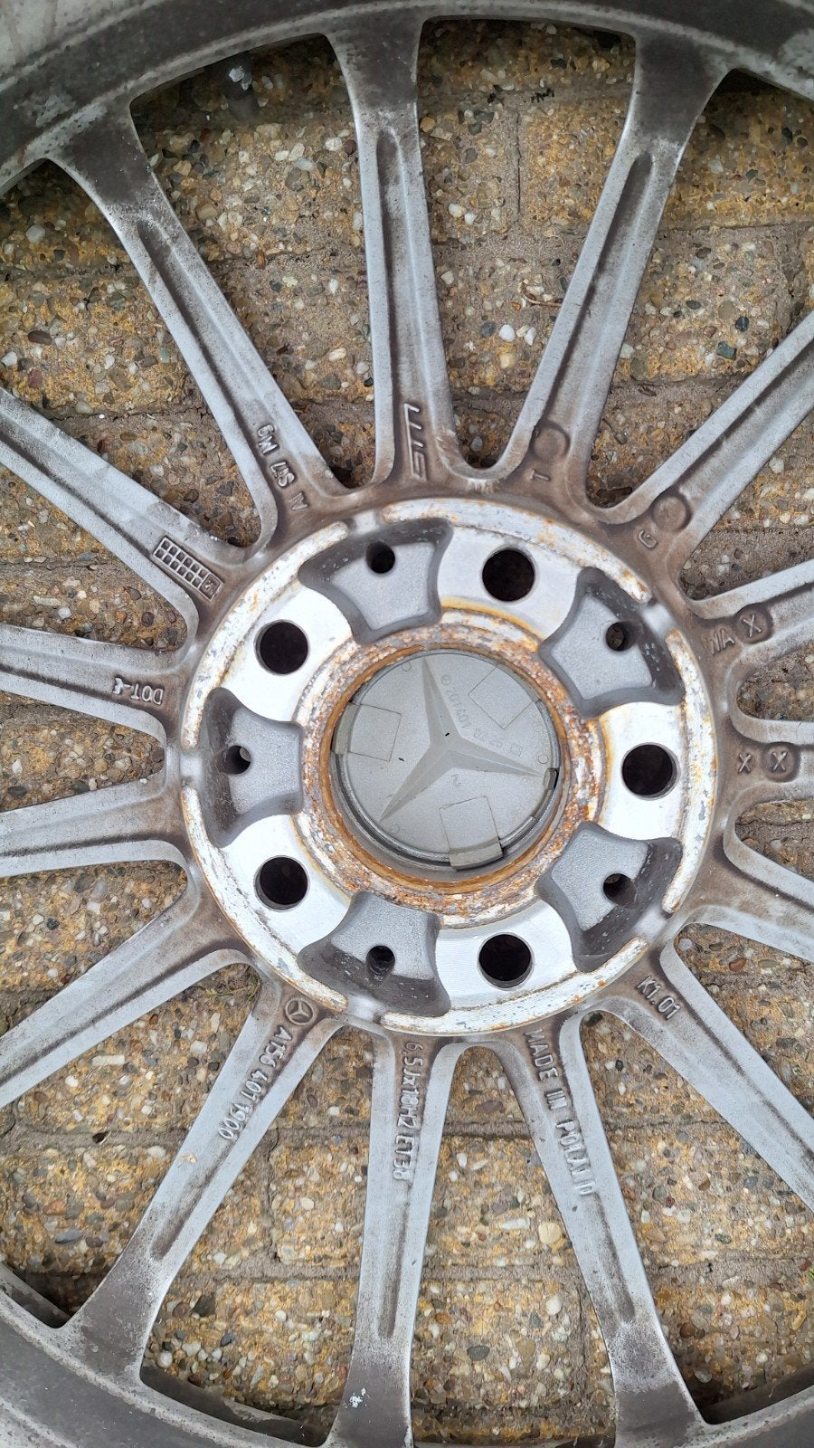 Mercedes velgen 2x, Auto-onderdelen, Banden en Velgen, Ophalen of Verzenden, Gebruikt, Zomerbanden, Velg(en)