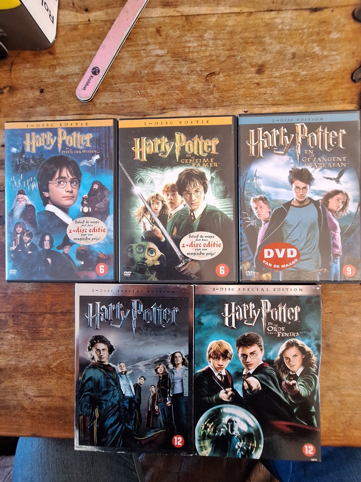 Harry Potter DVD-collectie – 5 originele films ‍️, Verzamelen, Ophalen of Verzenden, Zo goed als nieuw, Overige typen