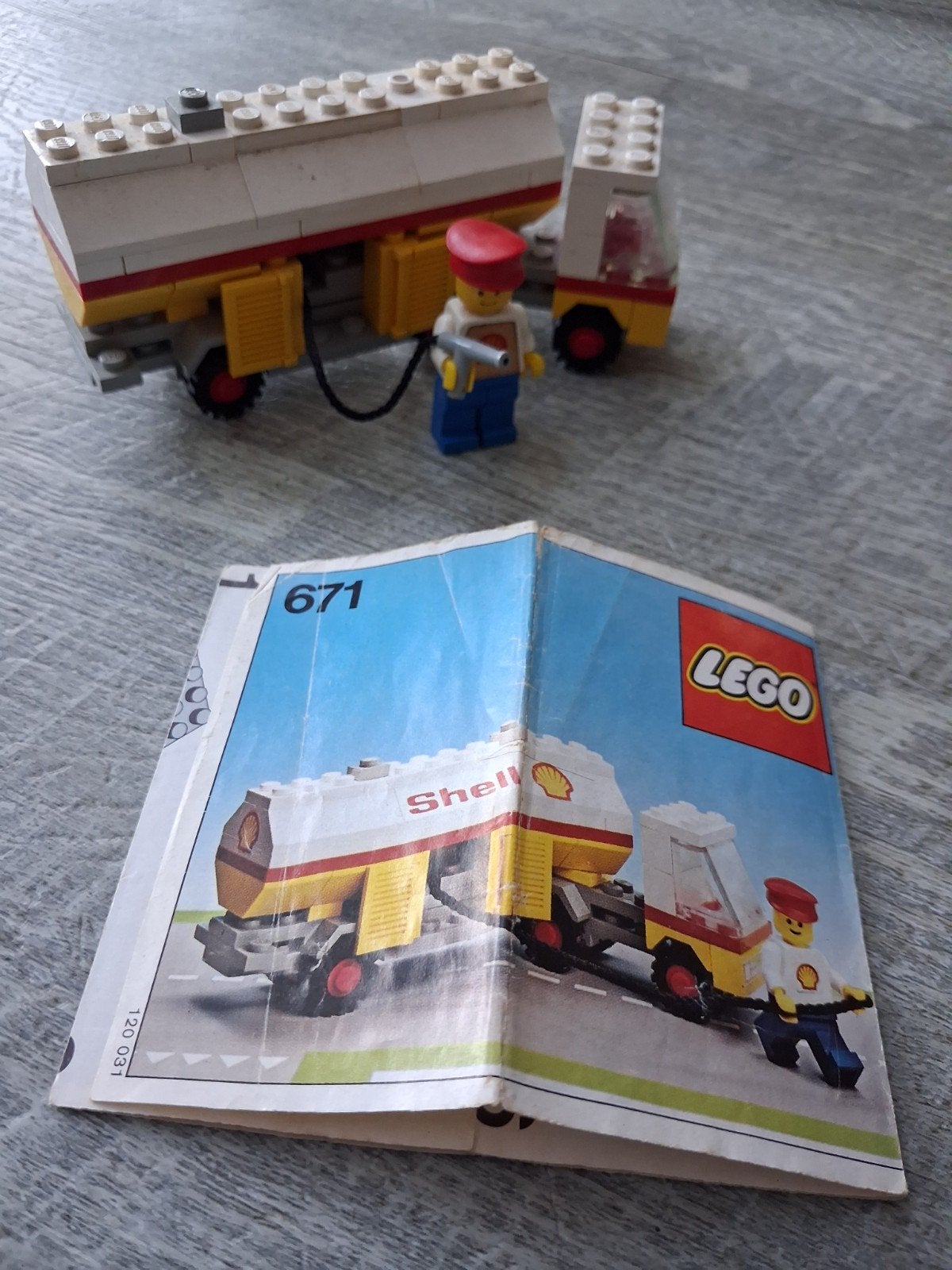 lego 671 shell vrachtwagen, Kinderen en Baby's, Speelgoed | Duplo en Lego, Compleet, Gebruikt, Overige thema's, Lego