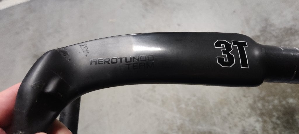 3T Aerotundo Team - 44cm, Stuur, Ophalen of Verzenden, Zo goed als nieuw, Carbon