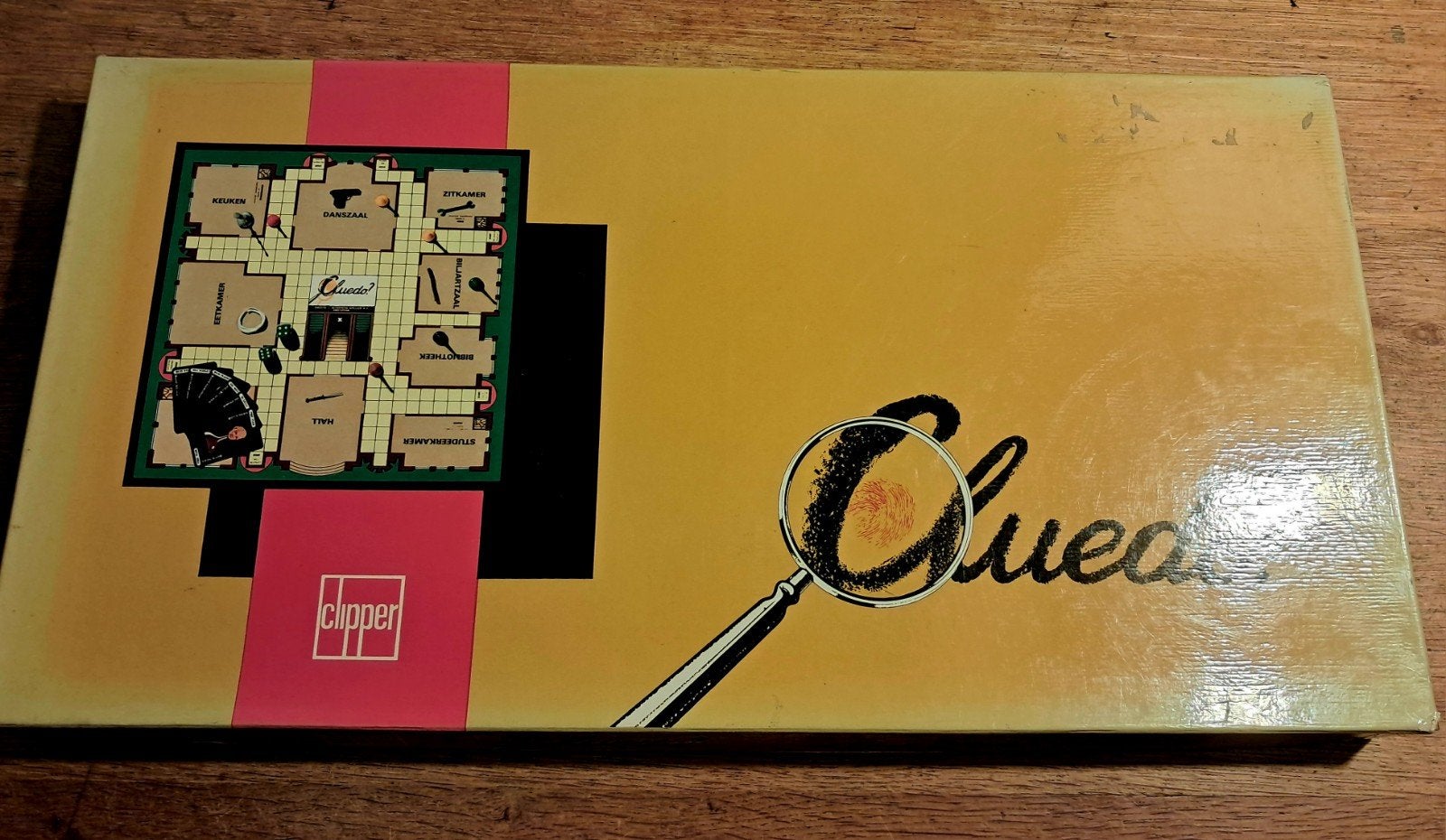 Cluedo bordspel - Vintage editie, Vijf spelers of meer, Ophalen of Verzenden, Gebruikt, Clipper