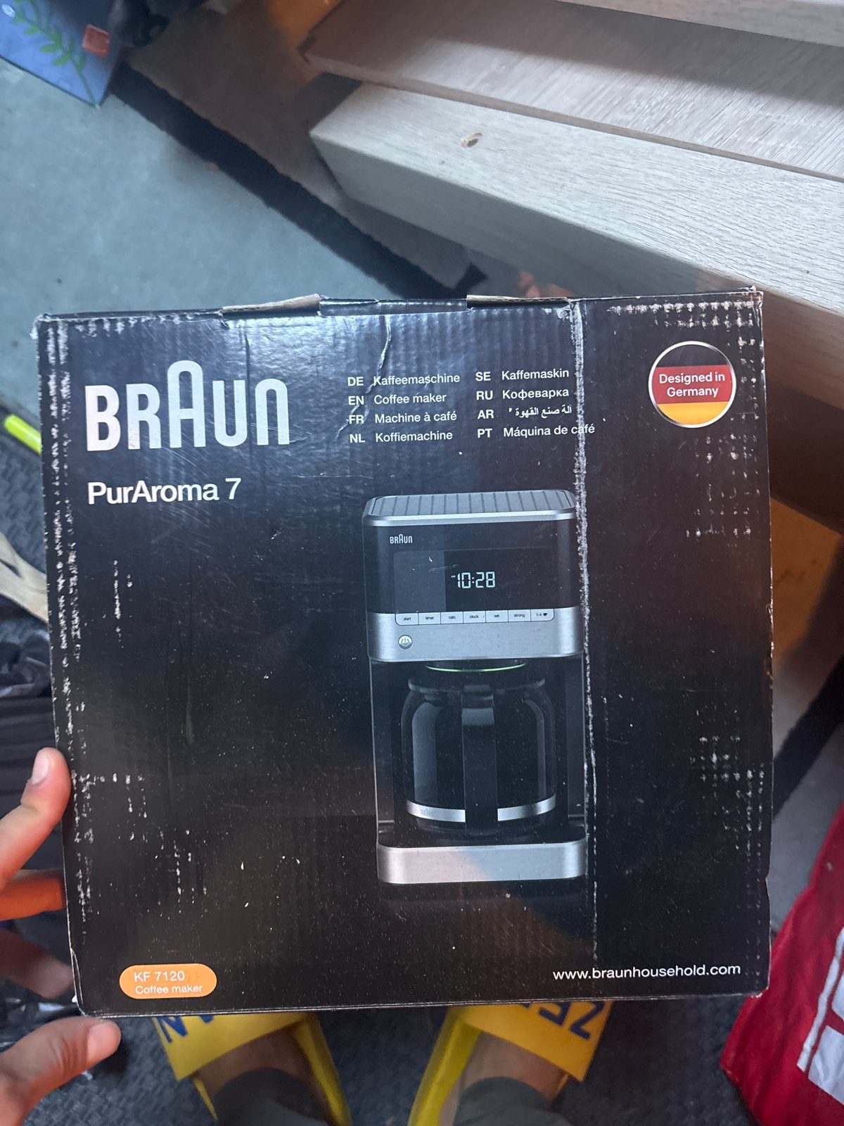 Braun PurAroma 7 Koffiezetapparaat KF 7120 - Nieuw in doos, 10 kopjes of meer, Gemalen koffie, Ophalen of Verzenden, Koffiemachine