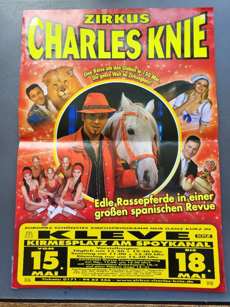 Circus/affiches Zirkus Charles Knie/seizoen 2011/Kleve (Dld), Ophalen of Verzenden, Gebruikt