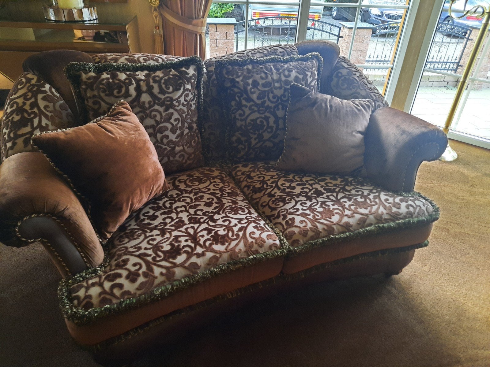 Eric Kuster Stijl Bankstel - Driehoekmeubelen, Ophalen, Gebruikt, 300 cm of meer, 75 tot 100 cm