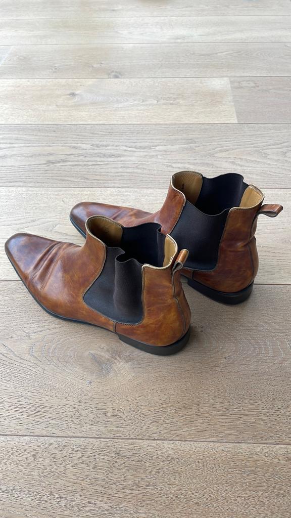 Magnanni heren schoenen maat 43,5, Bruin, Boots, Ophalen of Verzenden, Gedragen
