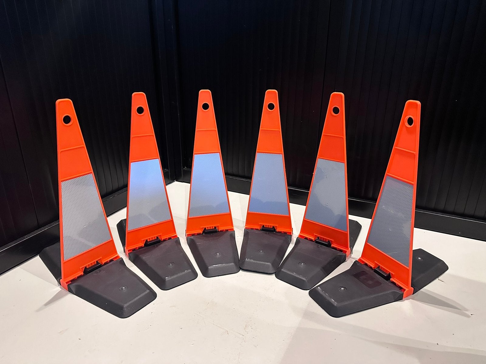 6 Opklapbare markeringsborden / pionnen (niet gebruikt), Ophalen of Verzenden, Nieuw
