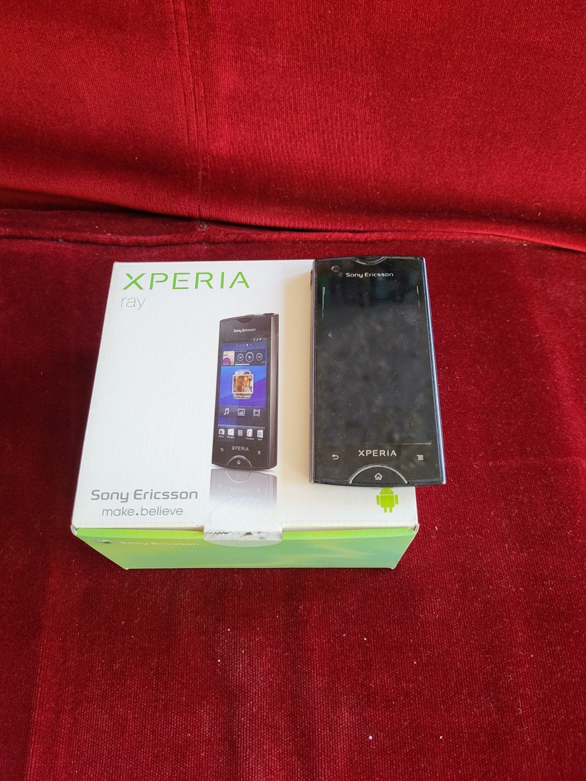 Sony Ericsson Xperia Ray GSM telefoon - Zwart, met doos, Gebruikt, Overige modellen, Zwart, Touchscreen