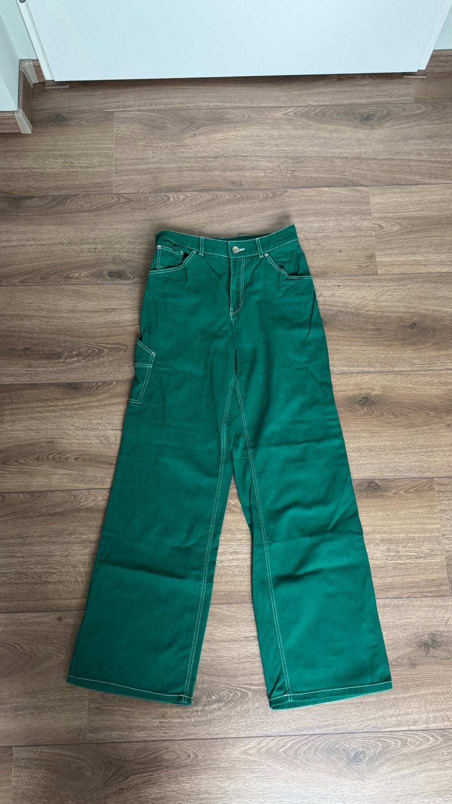 H&M cargo pants green || S, Ophalen of Verzenden, Nieuw, Overige kleuren, W28 - W29 (confectie 36)