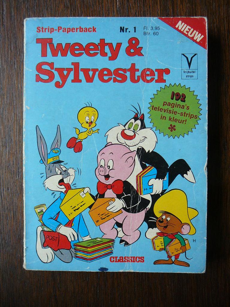 Tweety en Sylvester strip paperback nr. 1, Eén stripboek, Ophalen of Verzenden, Gelezen