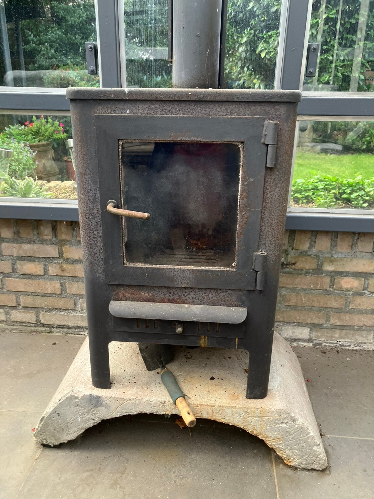 Houtkachel, Huis en Inrichting, Ophalen, Gebruikt, Hout, Houtkachel