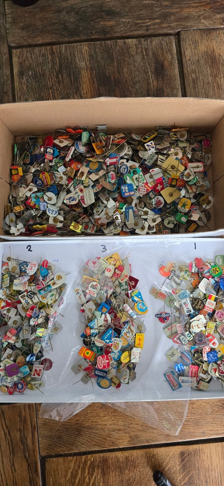 Grote verzameling vintage reclamespeldjes, Verzamelen, Ophalen, Gebruikt, Overige onderwerpen