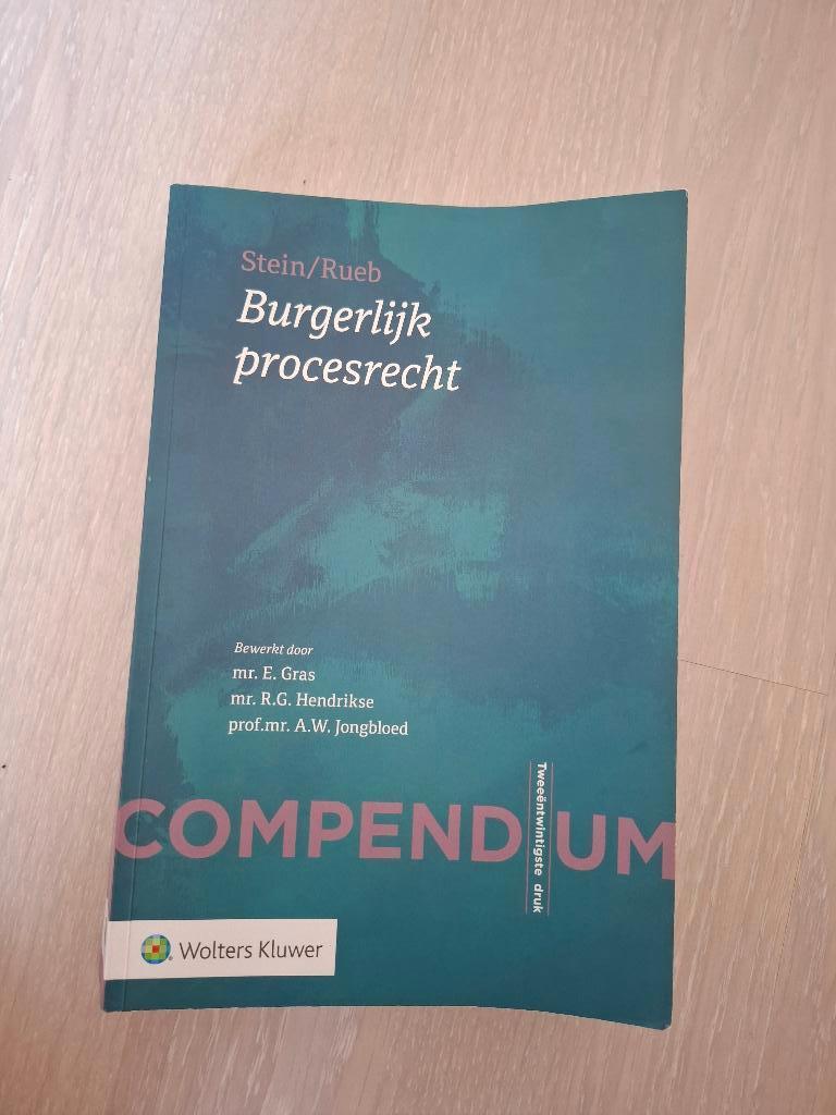 Compendium Burgelijk Procesrecht, Boeken, Studieboeken en Cursussen, Ophalen of Verzenden, Beta, Zo goed als nieuw, WO