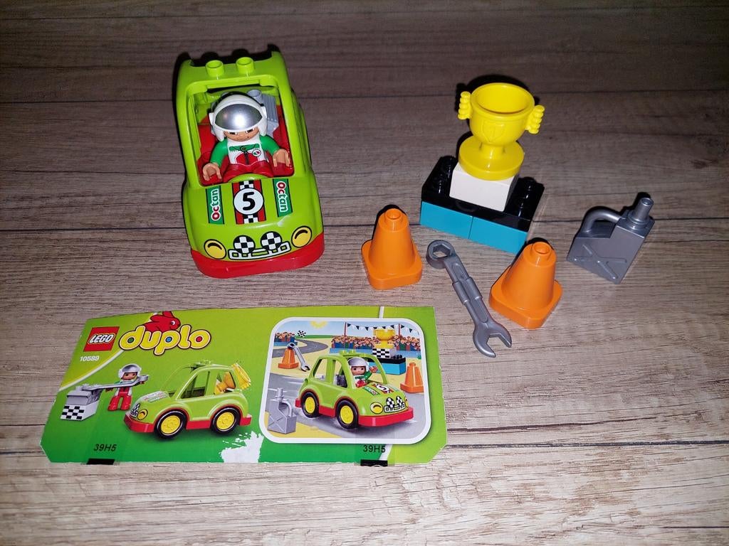 Lego Duplo 10589 Rally Race Auto, Ophalen of Verzenden, Zo goed als nieuw, Compleet, Duplo