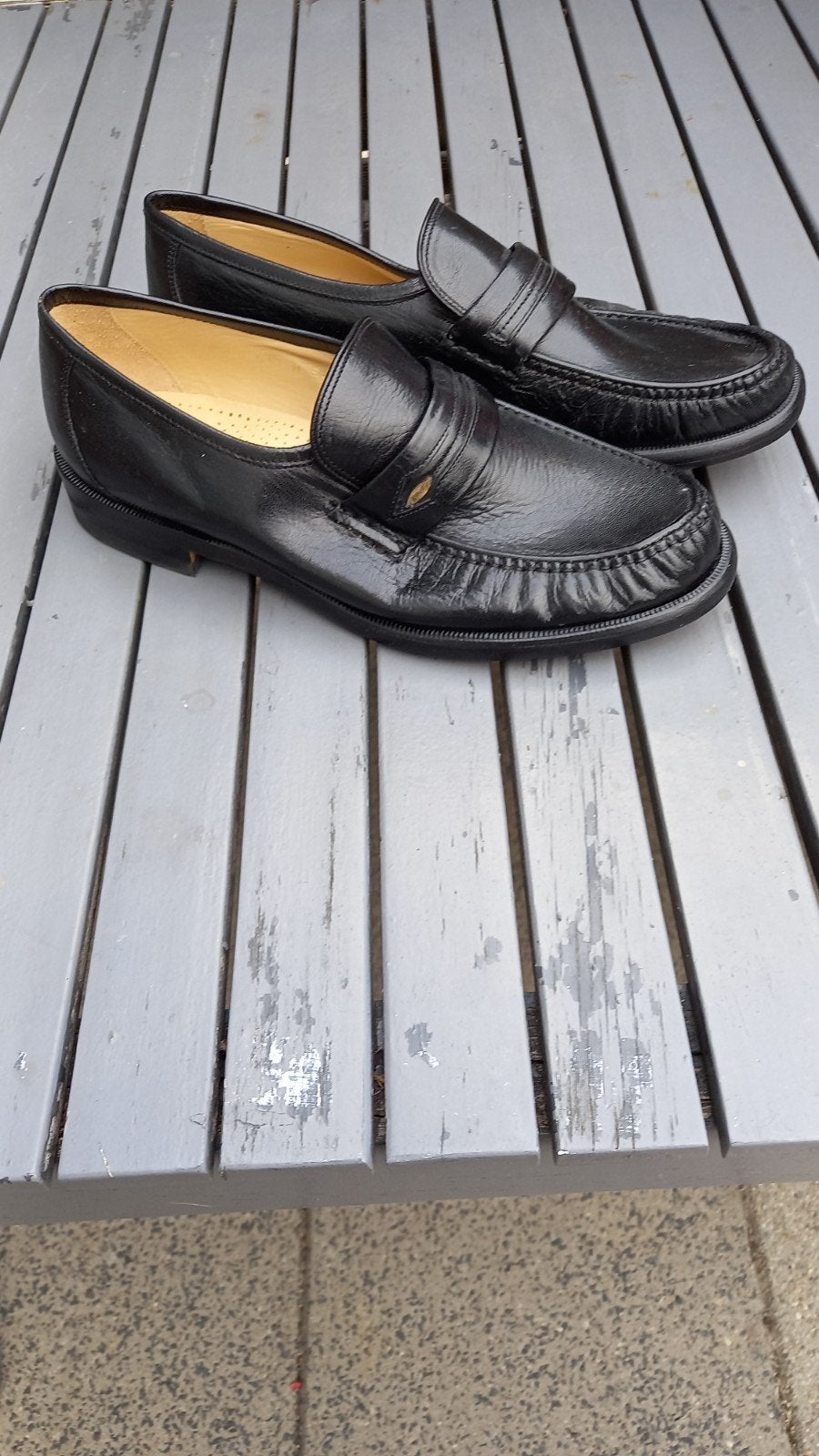 Zwarte leren loafers - Avang Moccasins, Loafers, Zwart, Ophalen of Verzenden, Avang Moccasins
