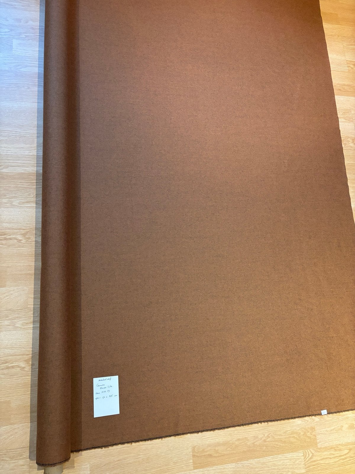 Meubelstof coupon Camira Blazer Lite - 100% scheerwol, Wol, Bruin, 120 cm of meer, Ophalen of Verzenden