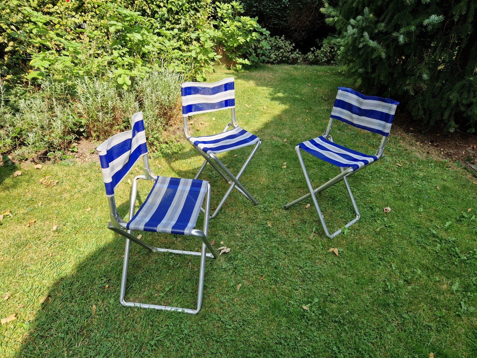 3 stuks campingstoeltjes Crespo met rugleuning, Ophalen of Verzenden, Zo goed als nieuw, Campingstoel