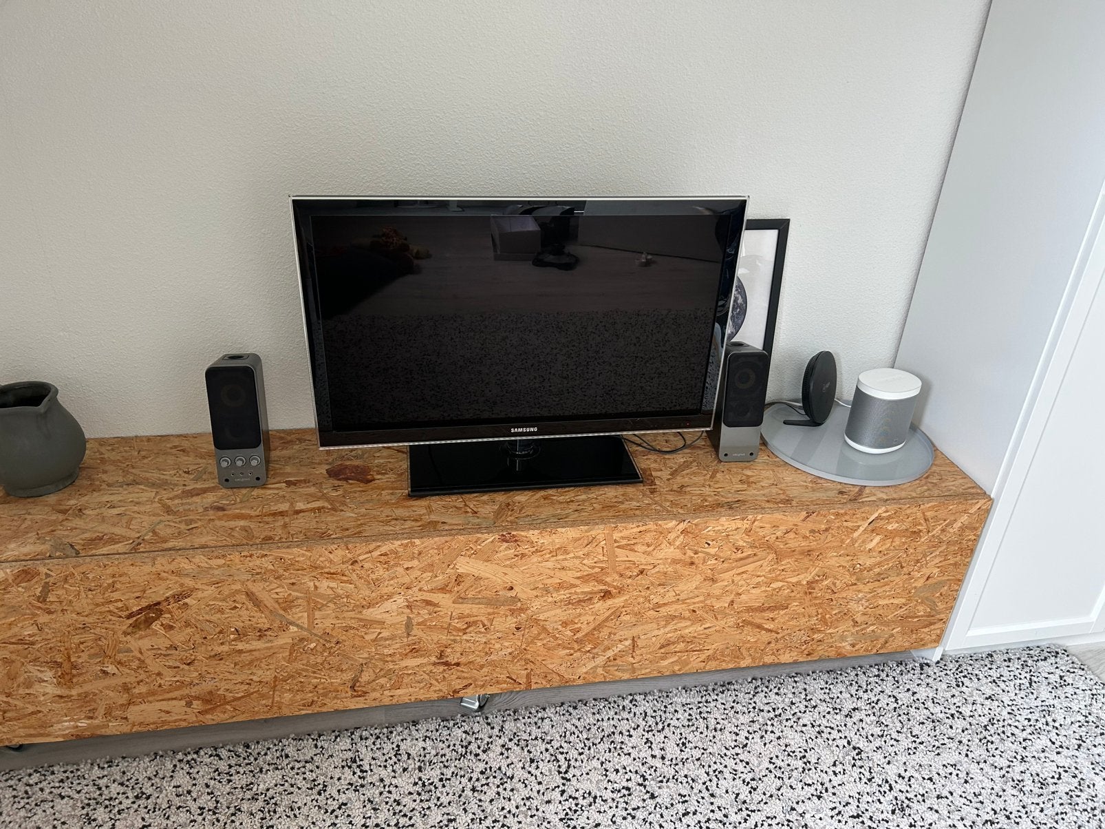 TV-kast, Huis en Inrichting, Kasten | Televisiemeubels, Ophalen, 150 tot 200 cm, Zo goed als nieuw, Minder dan 100 cm