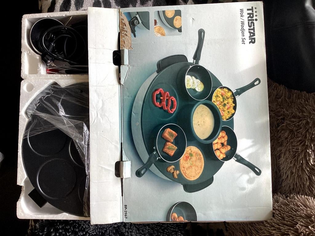 Tristar Wok/Wadjan Set 6 personen, Ophalen, Zo goed als nieuw, 4 t/m 7 personen