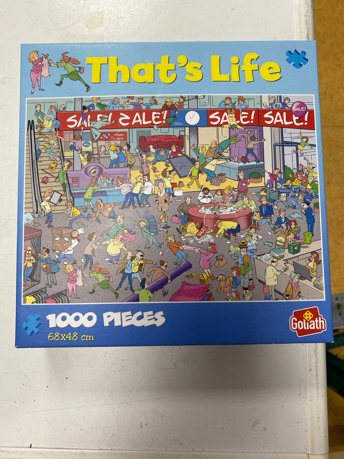That's Life Goliath Legpuzzel 1000 stukjes - Sale! No.371417, Ophalen of Verzenden, 500 t/m 1500 stukjes, Zo goed als nieuw, Legpuzzel